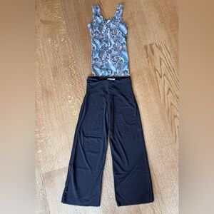 Brown and Blue Paisley Women Swim Coverup